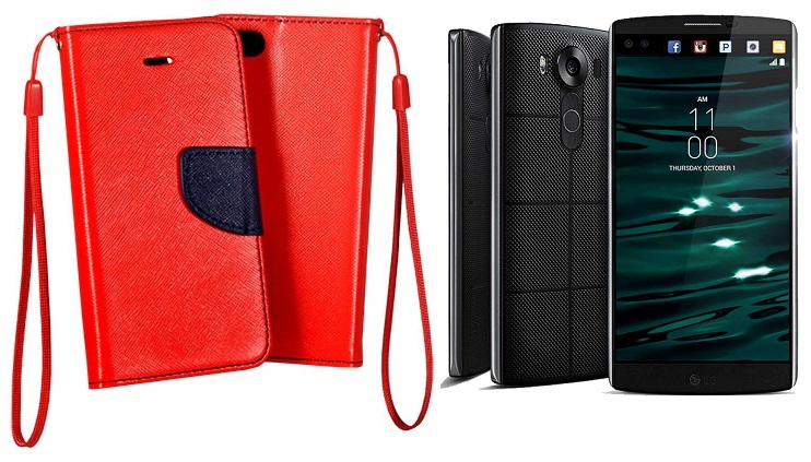 Manager dėklas LG V10 raudonos telefonui