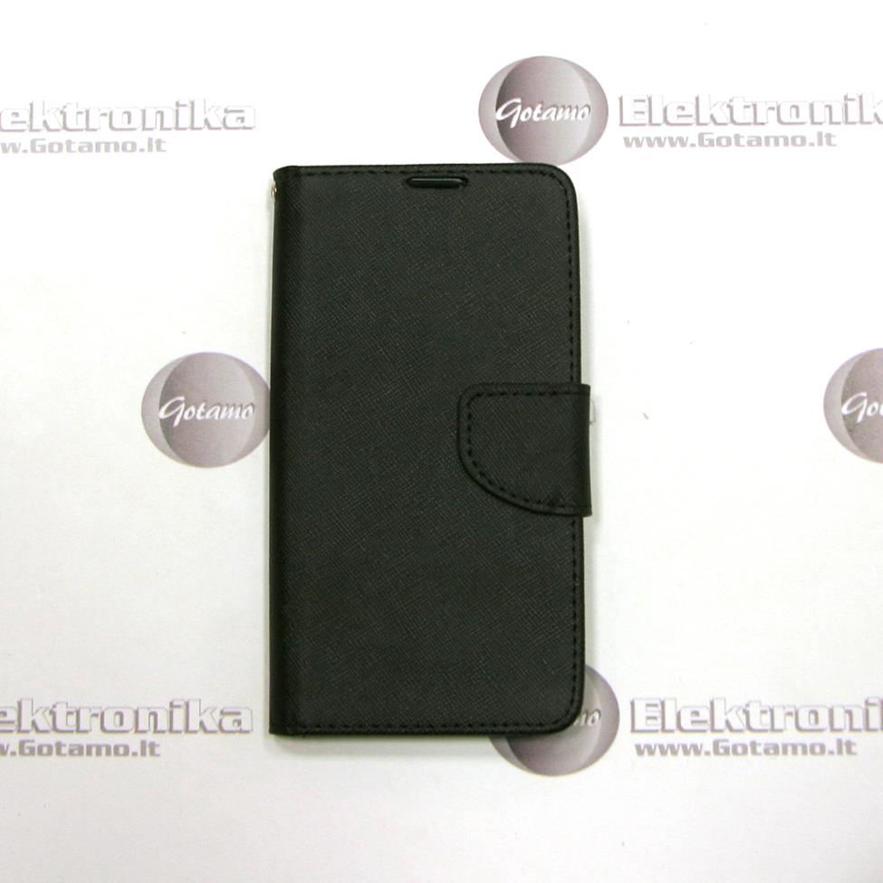 Manager dėklas LG X screen mobiliesiems telefonams juodos spalvos 2 Manager dėklas LG X screen juodos knygelės tipo dėklas