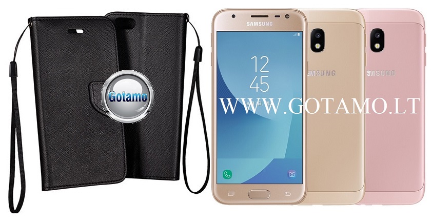 Manager dėklas Samsung Galaxy J3 (2017) juodos spalvos