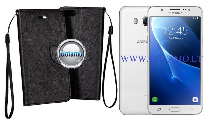 Manager dėklas Samsung Galaxy J5 (2016) juodos spalvos