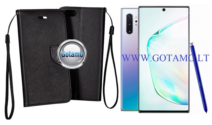 Manager dėklas Samsung Galaxy Note 10+ juodos spalvos