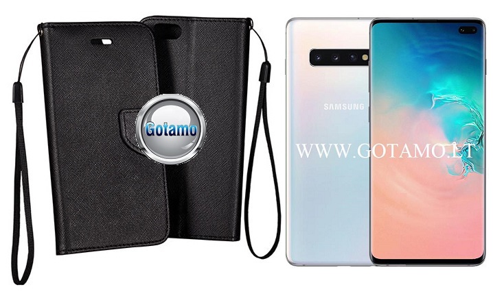 Manager dėklas Samsung Galaxy S10+ juodos spalvos