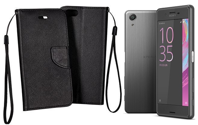 Manager dėklas Sony Xperia X Performance juodos spalvos