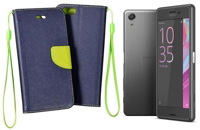 Manager dėklas Sony Xperia X Performance mėlynos spalvos