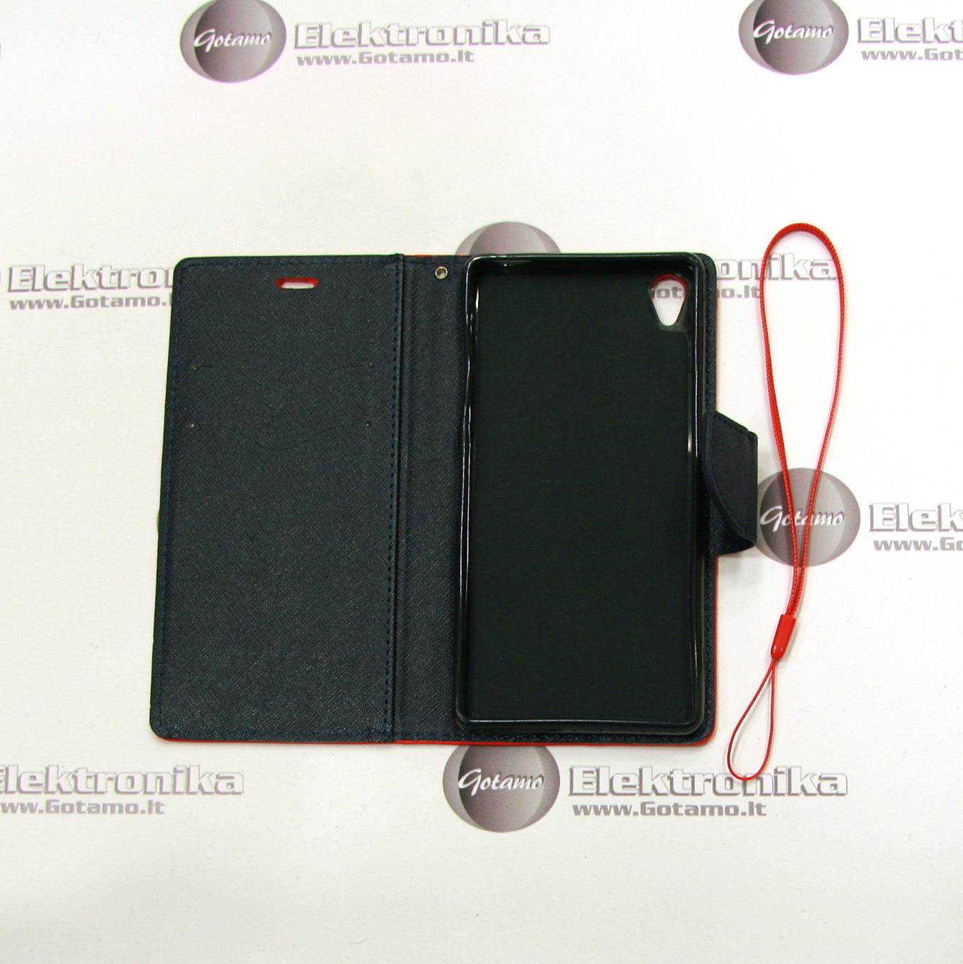 Manager dėklas Sony Xperia Z3 mobiliesiems telefonams raudonos spalvos 4 Manager dėklas Sony Xperia Z3 apsauga telefonui Sony Xperia Z3
