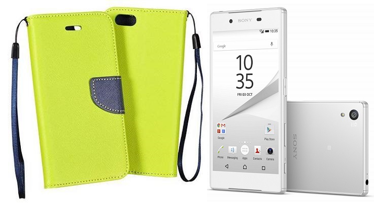 Manager dėklas Sony Xperia Z5 salotinės spalvos