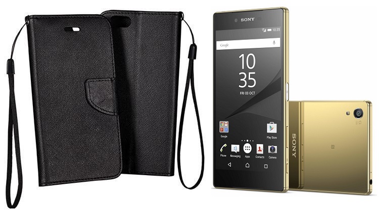Manager dėklas Sony Xperia Z5 Premium juodos spalvos