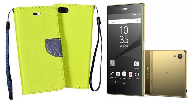 Manager dėklas Sony Xperia Z5 Premium salotinės spalvos