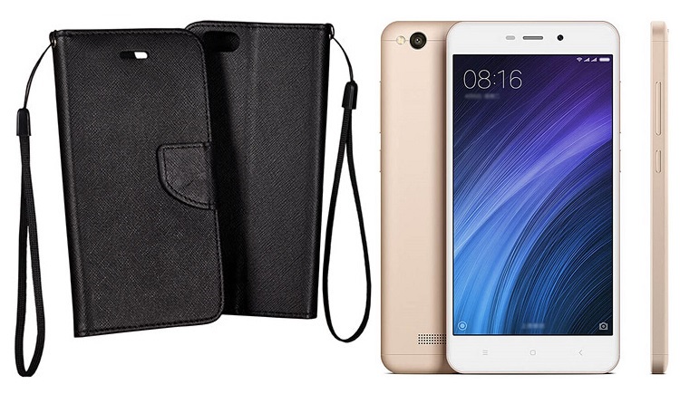 Manager dėklas Xiaomi Redmi 4A mobiliesiems telefonams juodos spalvos