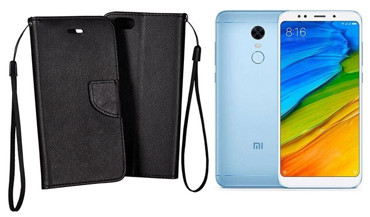 Manager dėklas Xiaomi Redmi 5 telefonams juodos spalvos