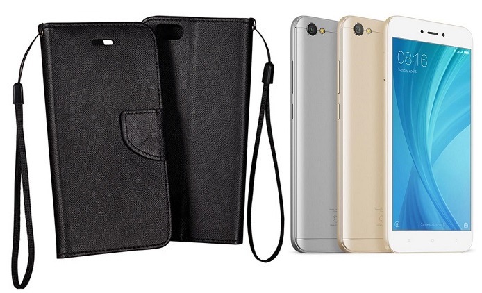 Manager dėklas Xiaomi Redmi Note 5A telefonams juodos spalvos