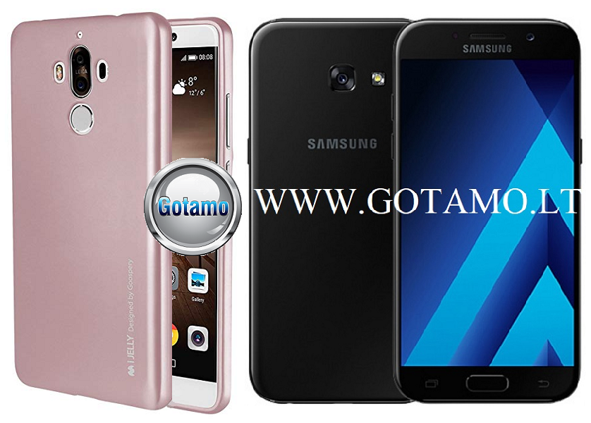 Mercury i-Jelly dėklas Samsung Galaxy A3 (2017) rožinės spalvos