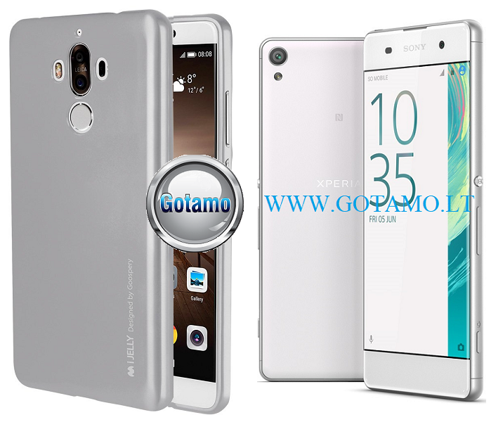 Mercury i-Jelly dėklas Sony Xperia XA sidabrinės spalvos