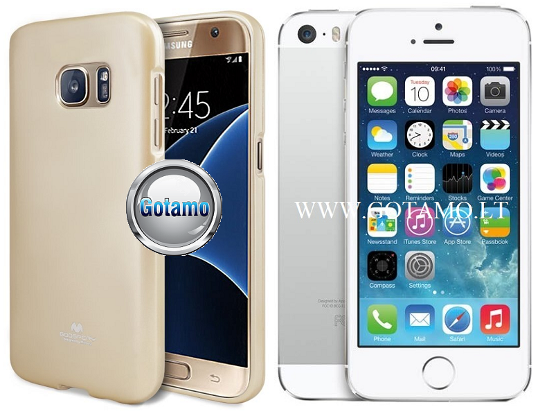 Mercury jelly deklas Apple iPhone 5 5s se aukso