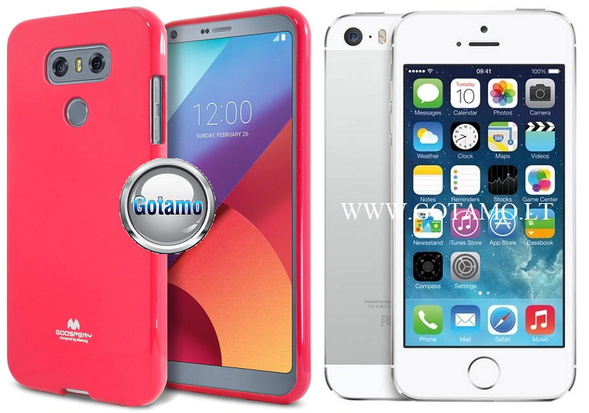 Mercury jelly deklas Apple iPhone 5 5s se tamsiai rozines