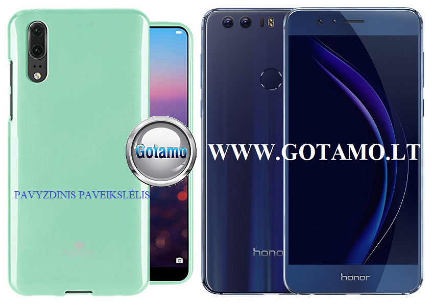 Mercury Jelly dėklas nugarėlė Huawei Honor 8 telefonui mėtinės spalvos