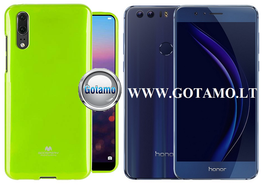 Mercury Jelly dėklas nugarėlė Huawei Honor 8 telefonui salotinės spalvos