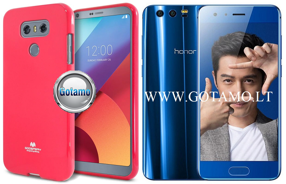 Mercury Jelly dėklas nugarėlė Huawei Honor 9 telefonui tamsiai rožinės spalvos