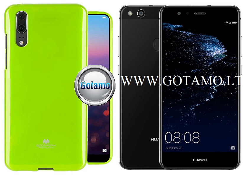 Mercury Jelly dėklas nugarėlė Huawei P10 Lite telefonui salotinės spalvos