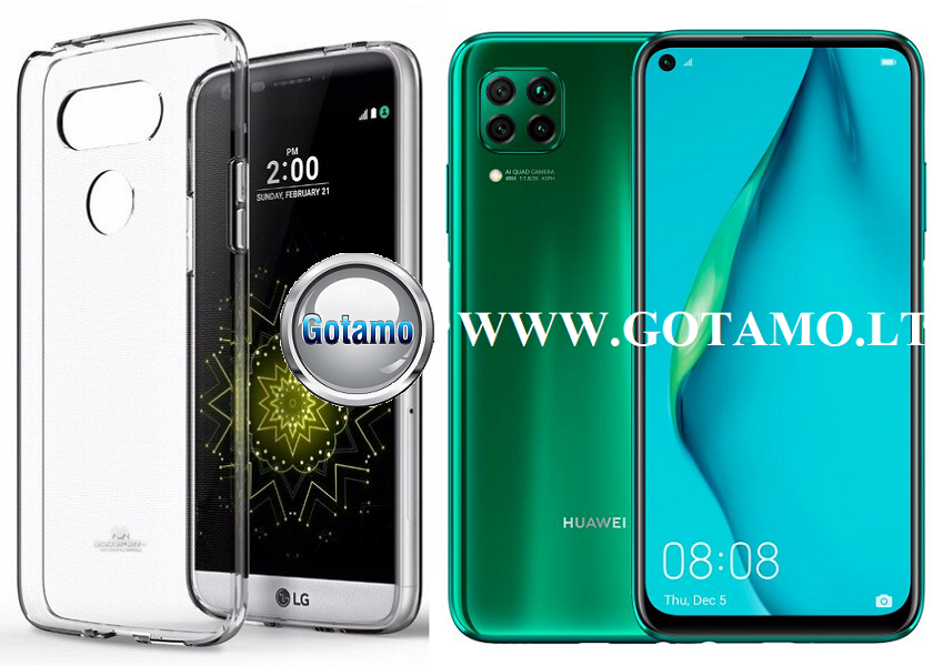 Mercury Jelly dėklas nugarėlė Huawei P40 Lite mobiliesiems telefonams skaidrus