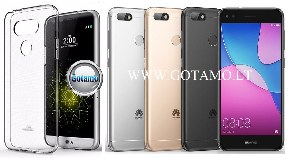 Mercury Jelly dėklas nugarėlė Huawei P9 Lite Mini telefonui skaidrus