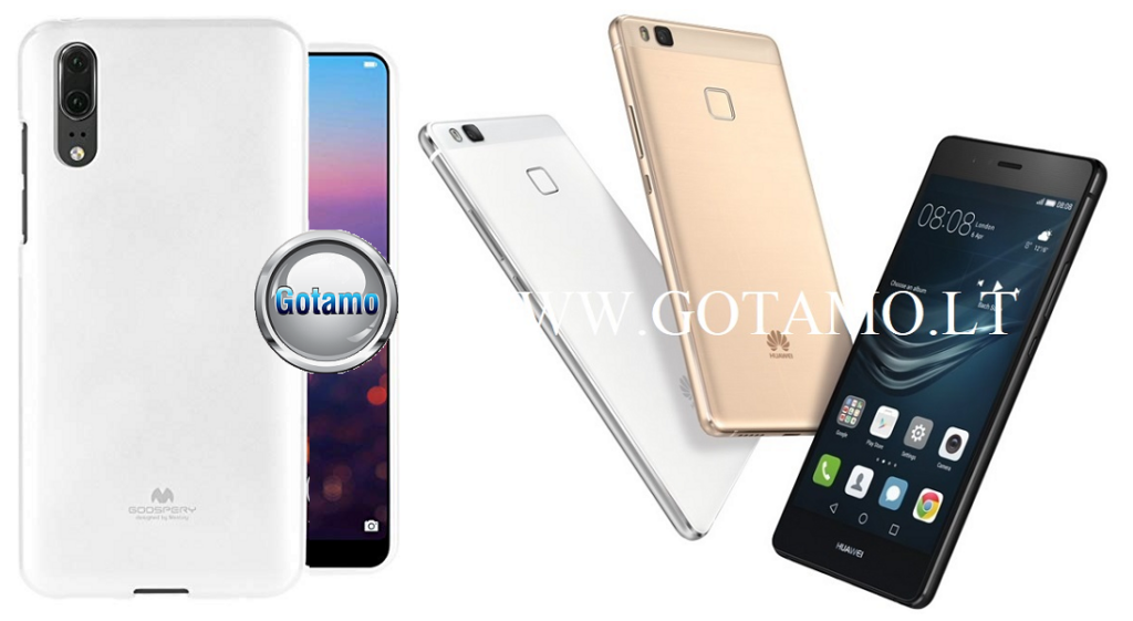 Mercury Jelly dėklas nugarėlė Huawei P9 Lite telefonui baltos spalvos