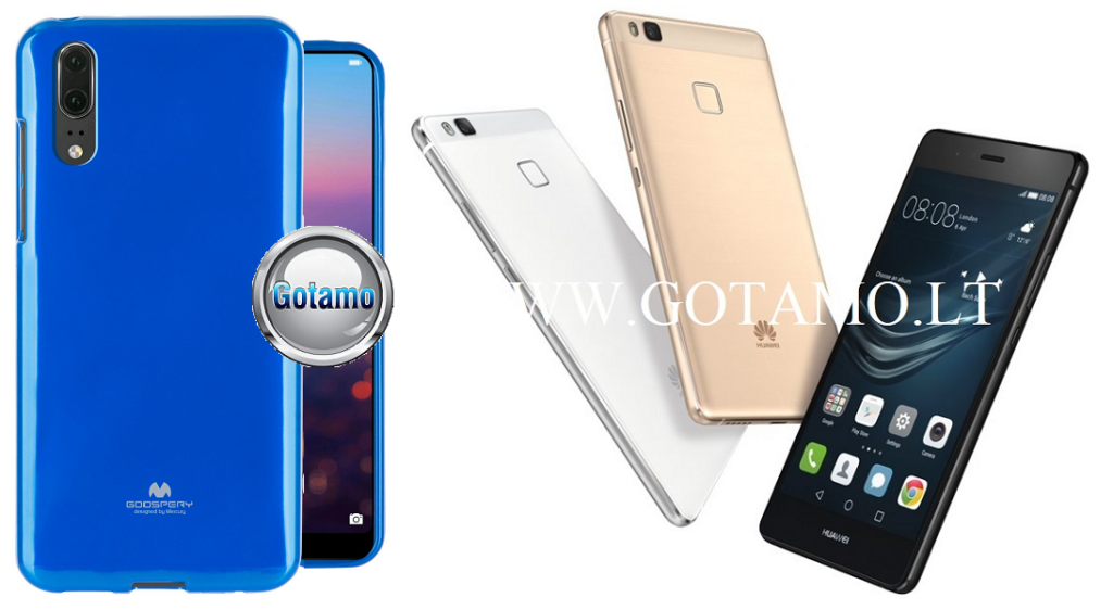 Mercury Jelly dėklas nugarėlė Huawei P9 Lite telefonui mėlynos spalvos