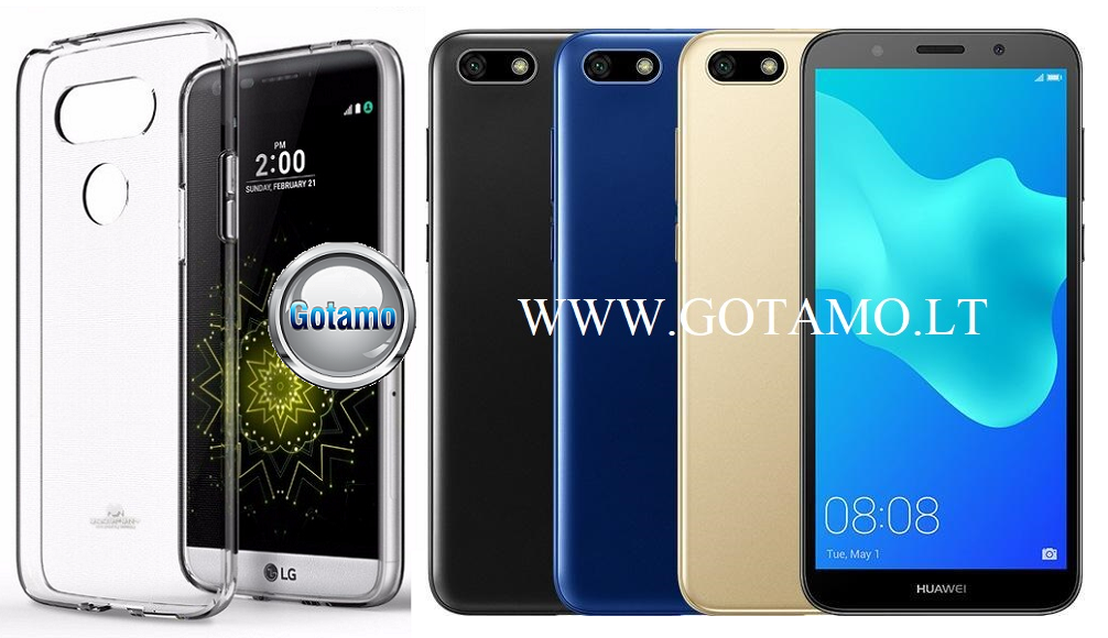 Mercury Jelly dėklas nugarėlė Huawei Y5 (2018) Huawei Honor 7S telefonui skaidrus