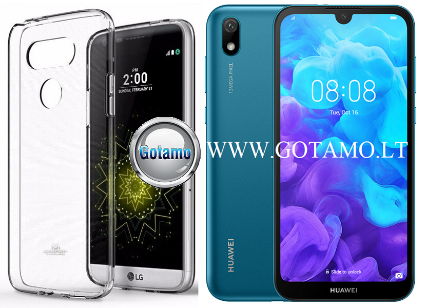Mercury Jelly dėklas nugarėlė Huawei Y5 (2019) Huawei Honor 8S telefonui skaidrus