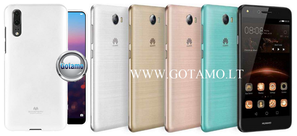 Mercury Jelly dėklas nugarėlė Huawei Y5II telefonui baltos spalvos