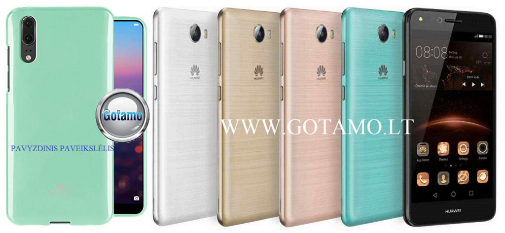Mercury Jelly dėklas nugarėlė Huawei Y5II telefonui mėtinės spalvos