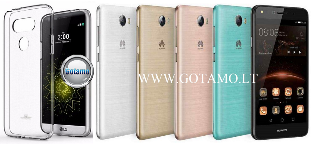 Mercury Jelly dėklas nugarėlė Huawei Y5II telefonui skaidrus
