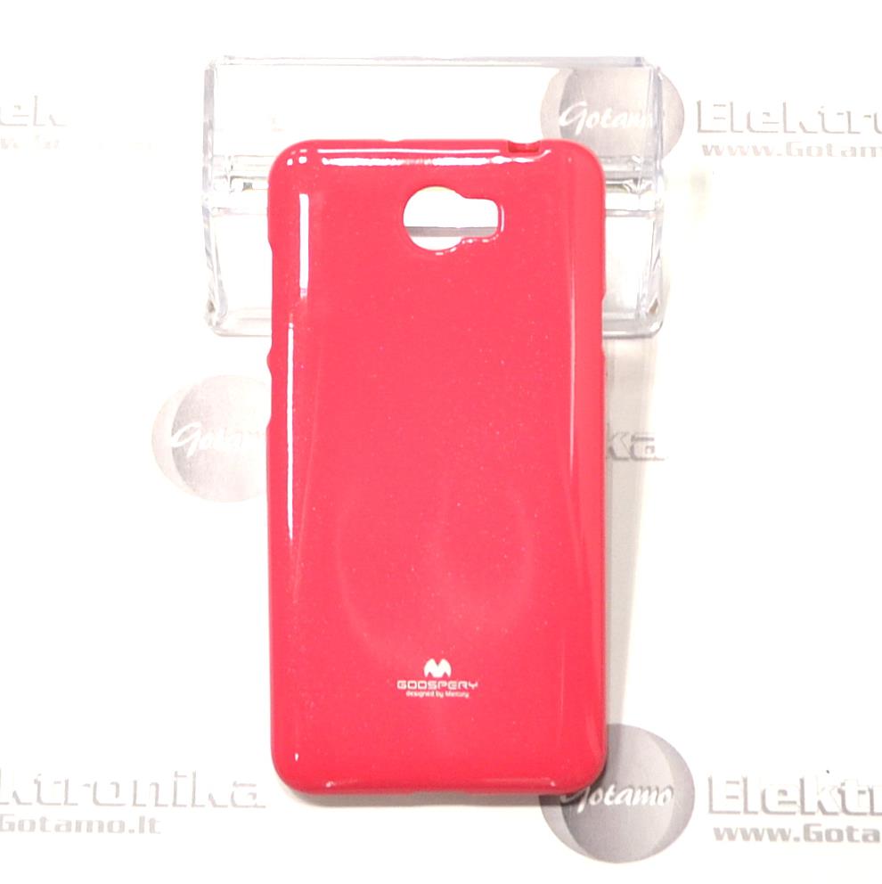 Mercury Jelly dėklas nugarėlė Huawei Y5II telefonui tamsiai rožinės spalvos 2 Mercury Jelly dėklas nugarėlė Huawei Y5II telefonui tamsiai rožinės spalvos - Image 2