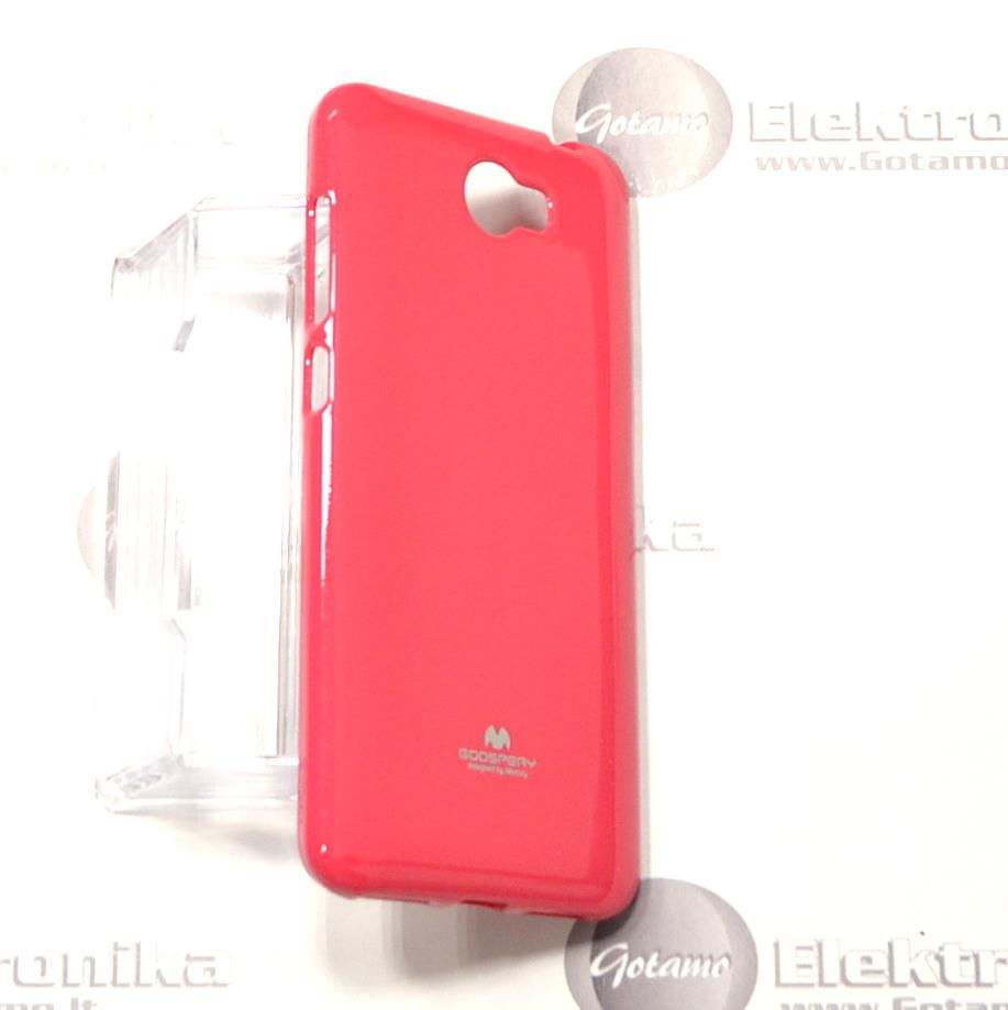 Mercury Jelly dėklas nugarėlė Huawei Y5II telefonui tamsiai rožinės spalvos 4 Mercury Jelly dėklas nugarėlė Huawei Y5II telefonui tamsiai rožinės spalvos - Image 4