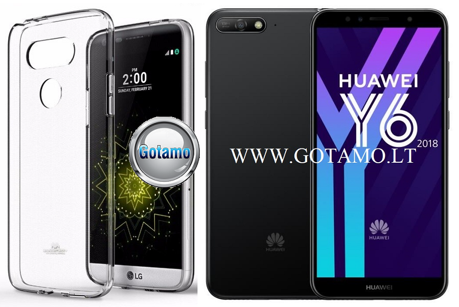 Mercury Jelly dėklas nugarėlė Huawei Y6 (2018) Huawei Honor 7A telefonui skaidrus
