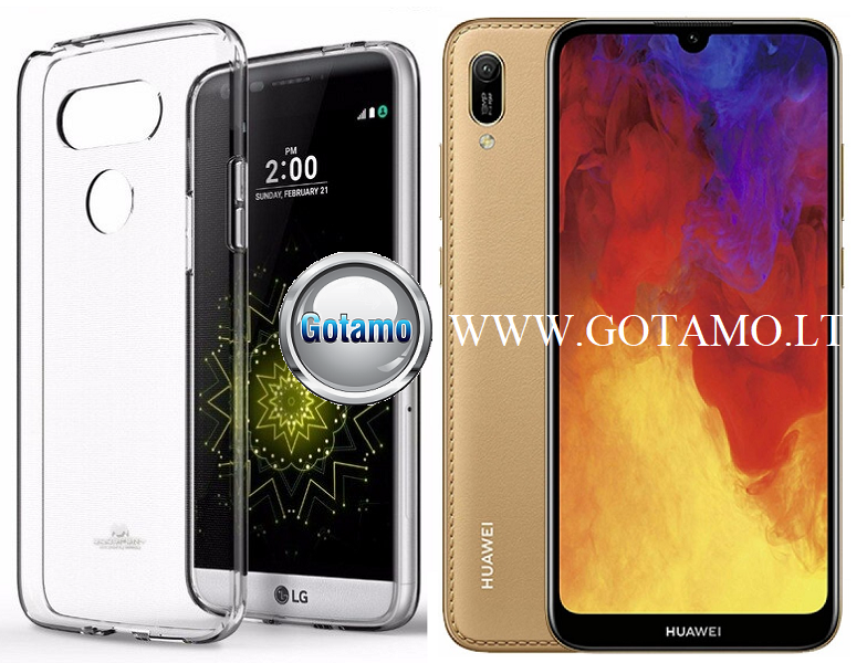 Mercury Jelly dėklas nugarėlė Huawei Y6 (2019) Huawei Honor 8A telefonui skaidrus