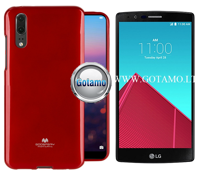 Mercury Jelly dėklas LG G4 raudonos telefonui