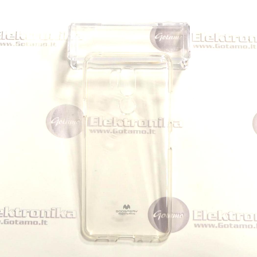 Mercury Jelly dėklas nugarėlė LG G7 ThinQ telefonui skaidrus 2 Mercury Jelly dėklas LG G7 ThinQ knygelės tipo dėklas