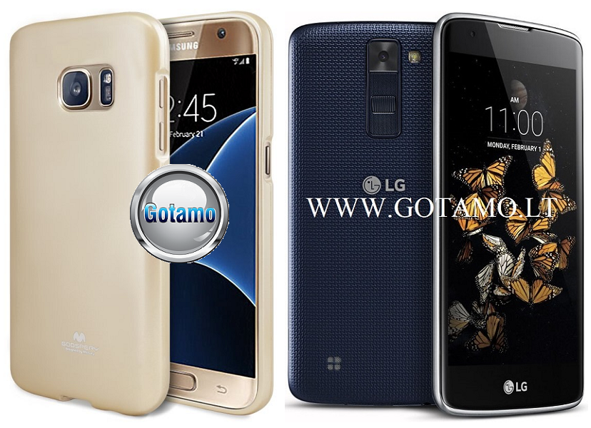Mercury Jelly dėklas LG K8 aukso telefonui