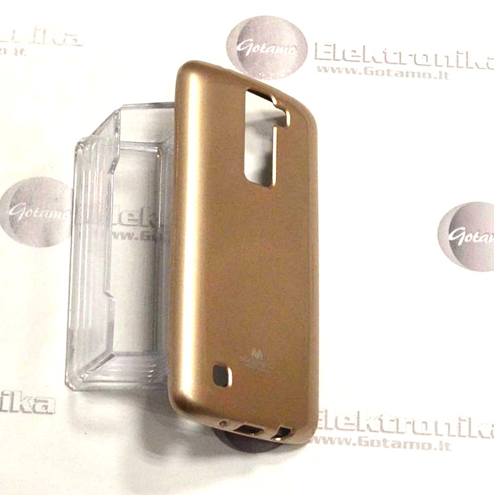 Mercury Jelly dėklas nugarėlė LG K8 telefonui aukso spalvos 4 Mercury Jelly dėklas LG K8 aukso vaizdas 4
