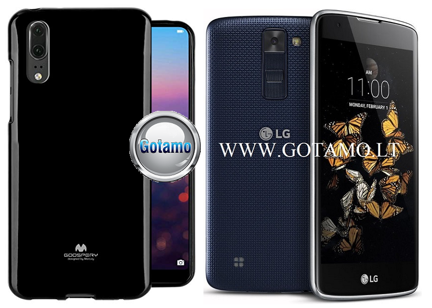 Mercury Jelly dėklas LG K8 juodos telefonui