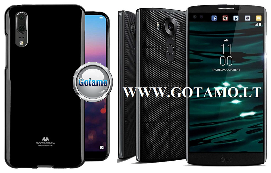 Mercury Jelly dėklas LG V10 juodos telefonui