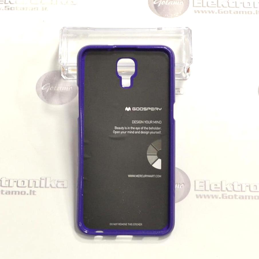 Mercury Jelly dėklas nugarėlė LG X screen mobiliesiems telefonams violetinės spalvos 3 Mercury Jelly dėklas LG X screen vaizdas 3