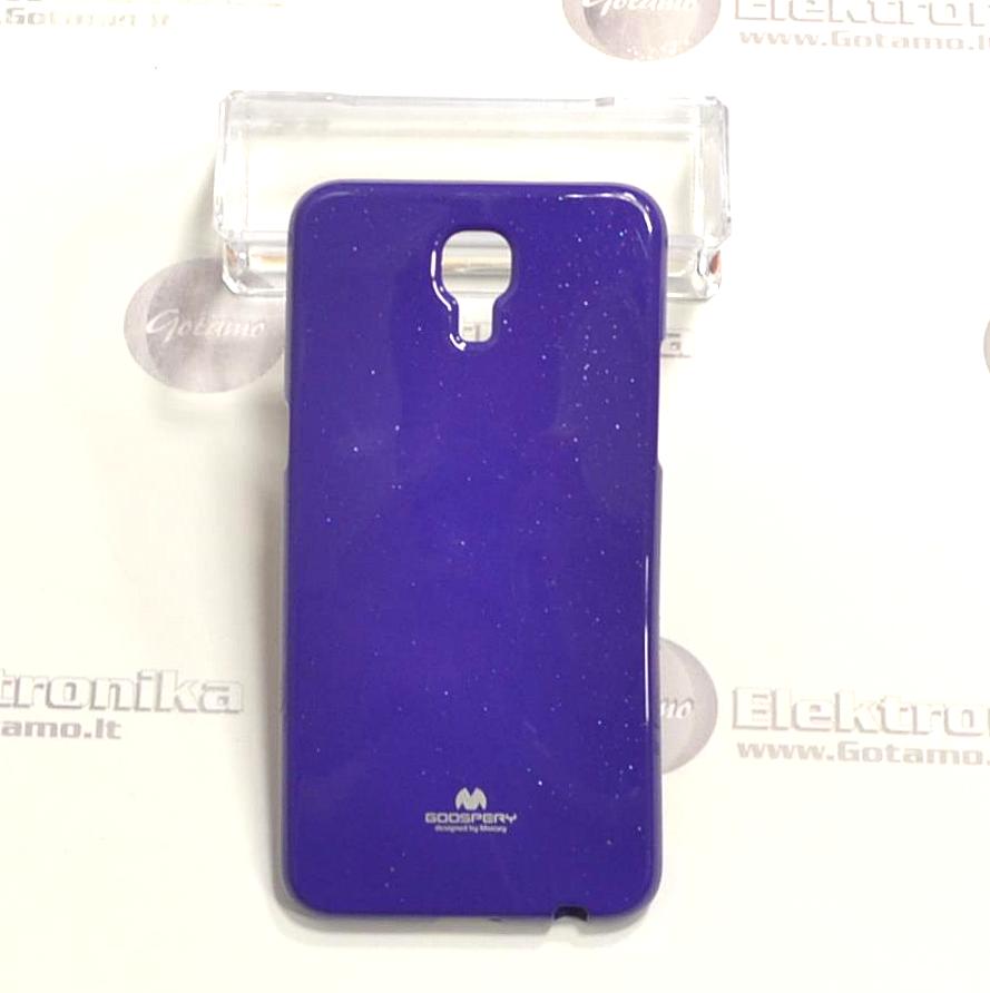Mercury Jelly dėklas nugarėlė LG X screen mobiliesiems telefonams violetinės spalvos 2 Mercury Jelly dėklas LG X screen knygelės tipo dėklas