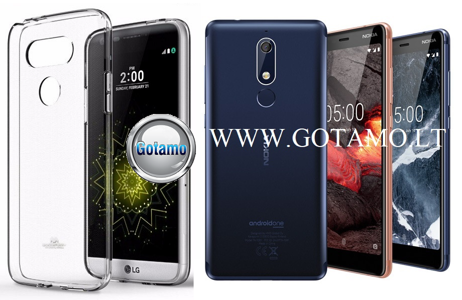 Mercury Jelly dėklas nugarėlė Nokia 5.1 skaidrus