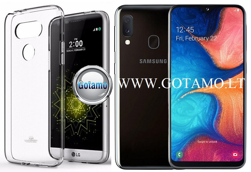 Mercury Jelly dėklas Samsung Galaxy A20e skaidrus spalvos