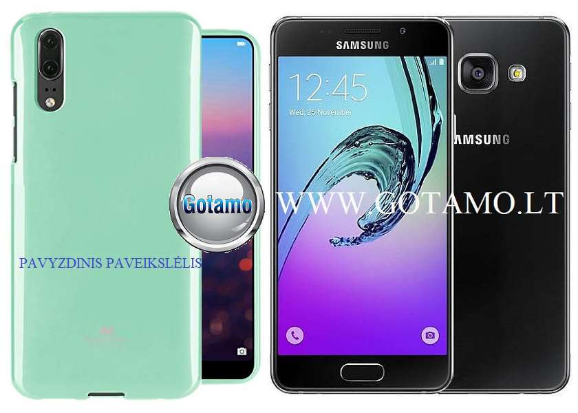 Mercury Jelly dėklas Samsung Galaxy A3 (2016) mėtinės spalvos