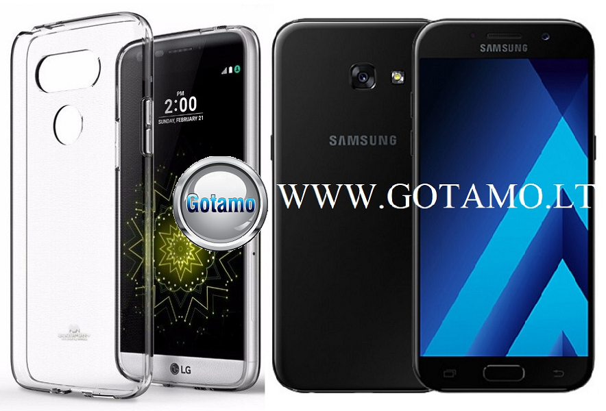 Mercury Jelly dėklas Samsung Galaxy A3 (2017) skaidrus spalvos