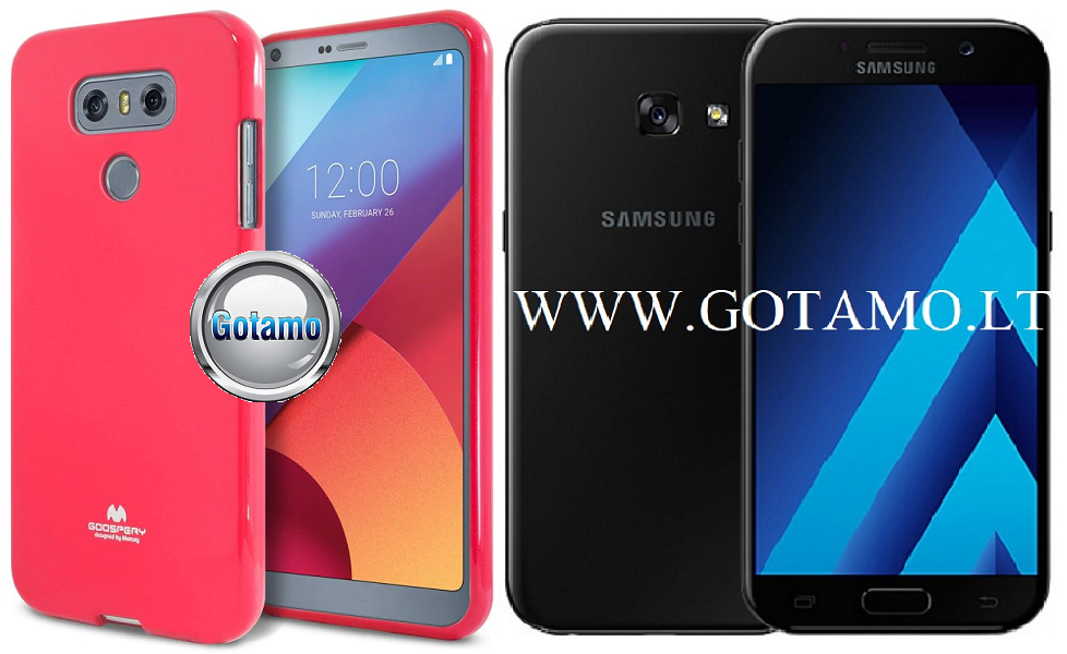 Mercury Jelly dėklas Samsung Galaxy A3 (2017) rožinės spalvos