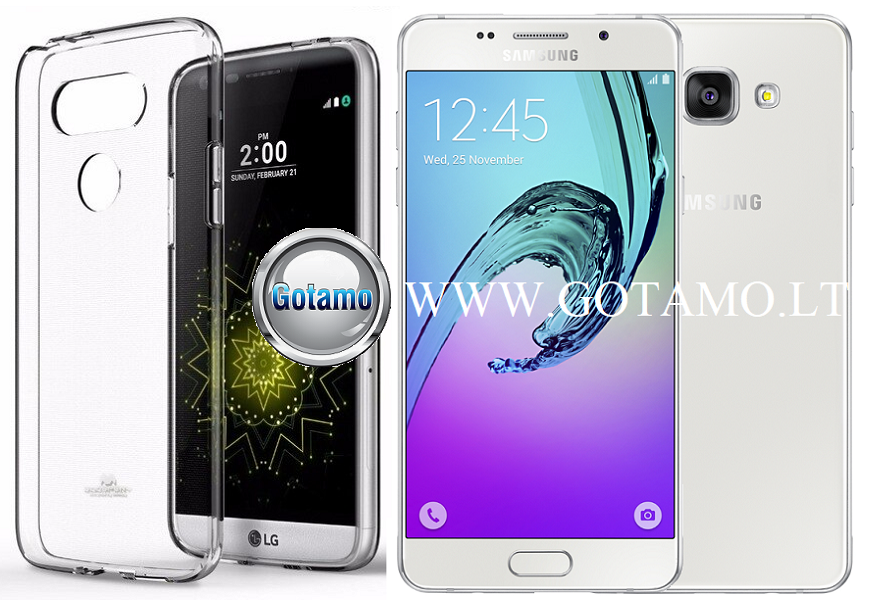 Mercury Jelly dėklas Samsung Galaxy A5 (2016) skaidrus spalvos
